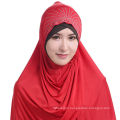 2017 Summer wonderful solid color hot drilling muslim instant scarf hijab